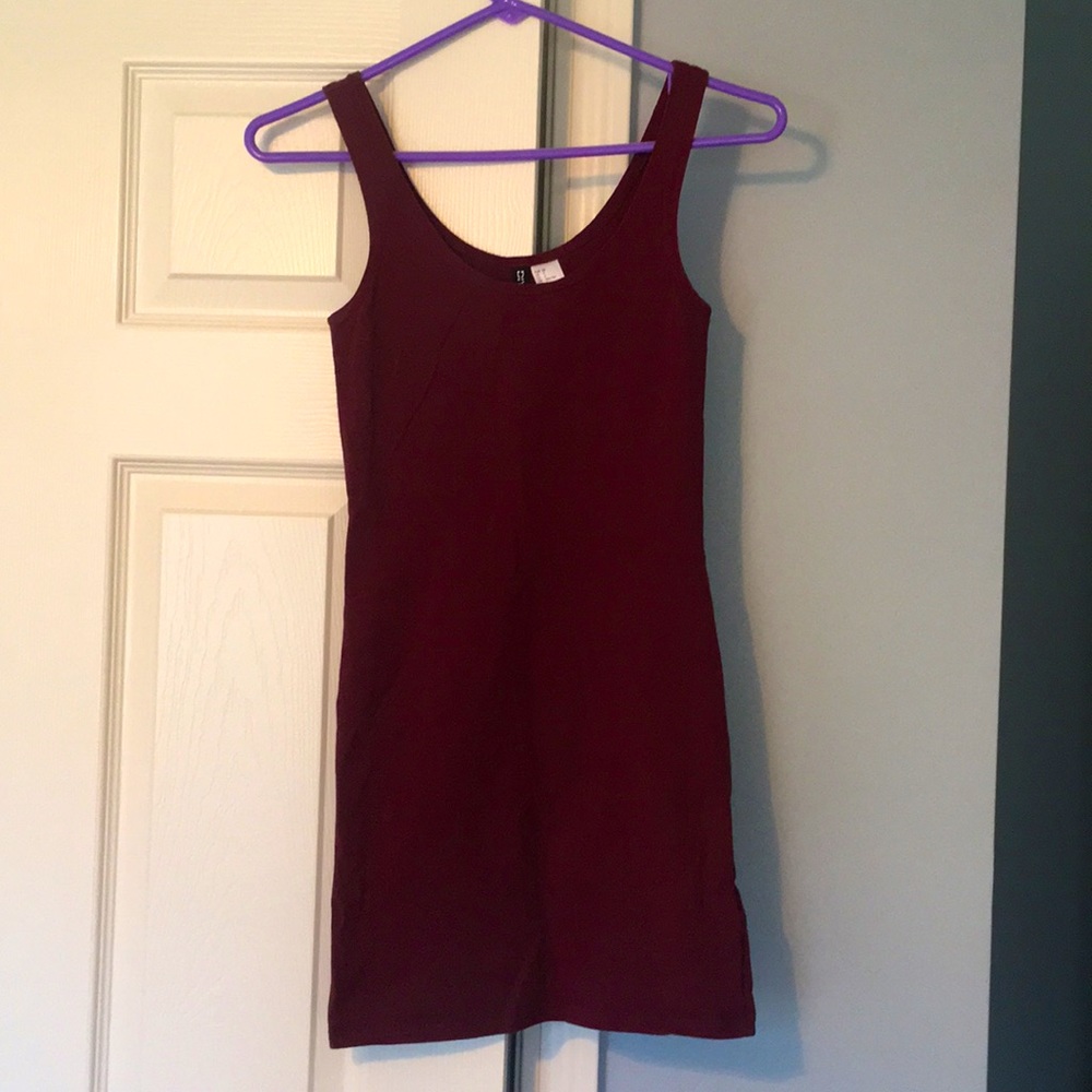 Maroon Mini Dress